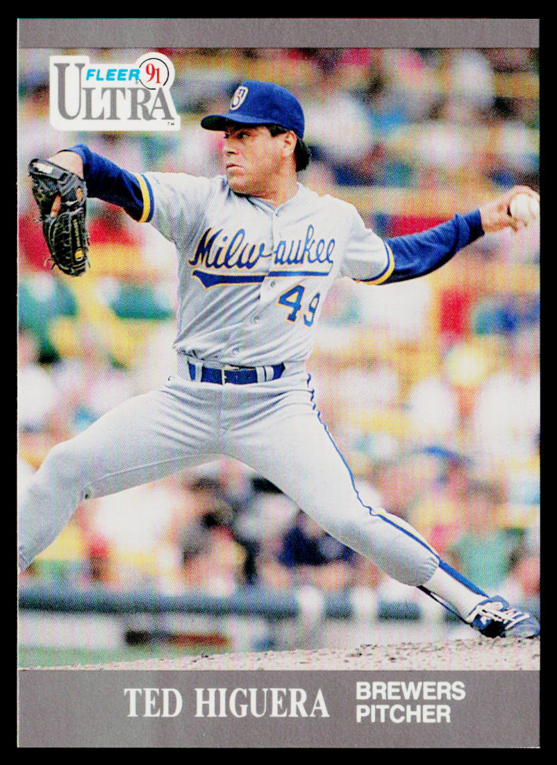 Ted Higuera 1991 Ultra #175 Milwaukee Brewers