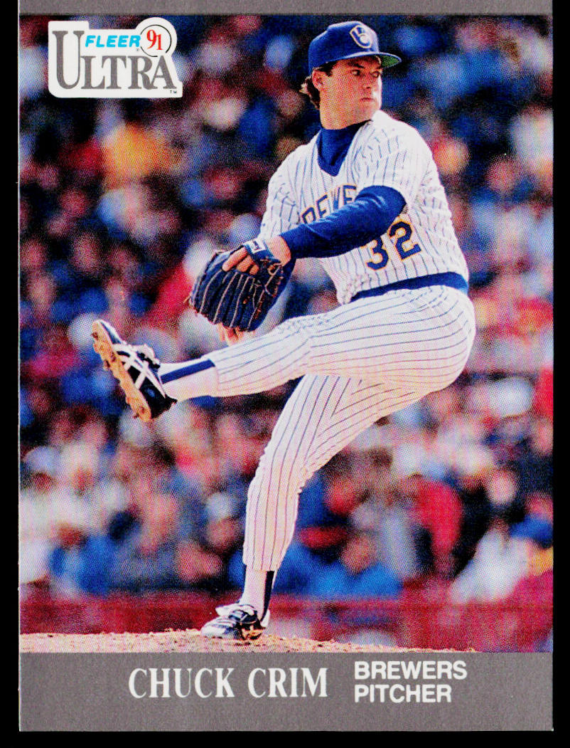 Chuck Crim 1991 Ultra #173 Milwaukee Brewers