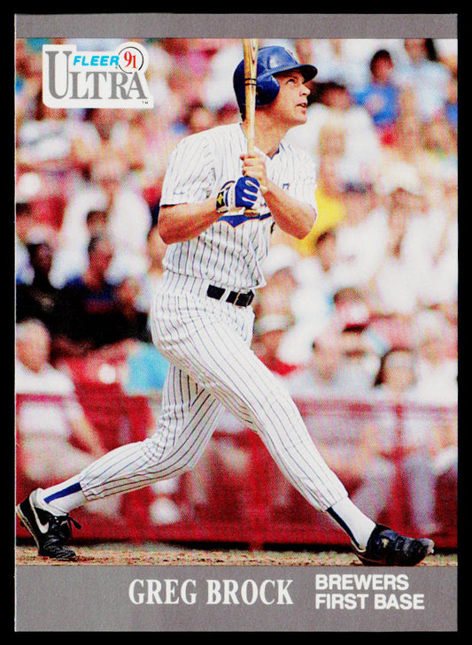 Greg Brock 1991 Ultra #172 Milwaukee Brewers