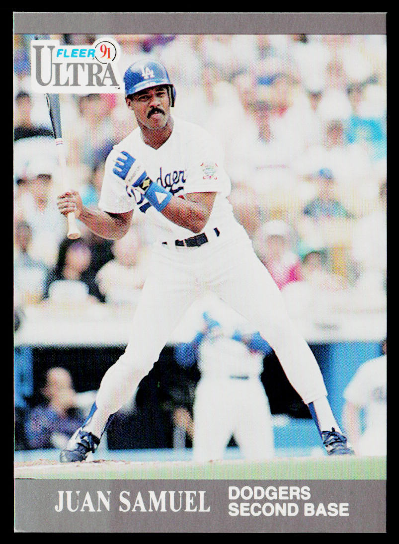 Juan Samuel 1991 Ultra #168 Los Angeles Dodgers
