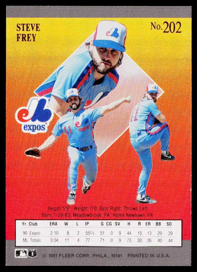 Steve Frey 1991 Ultra #202 Montreal Expos