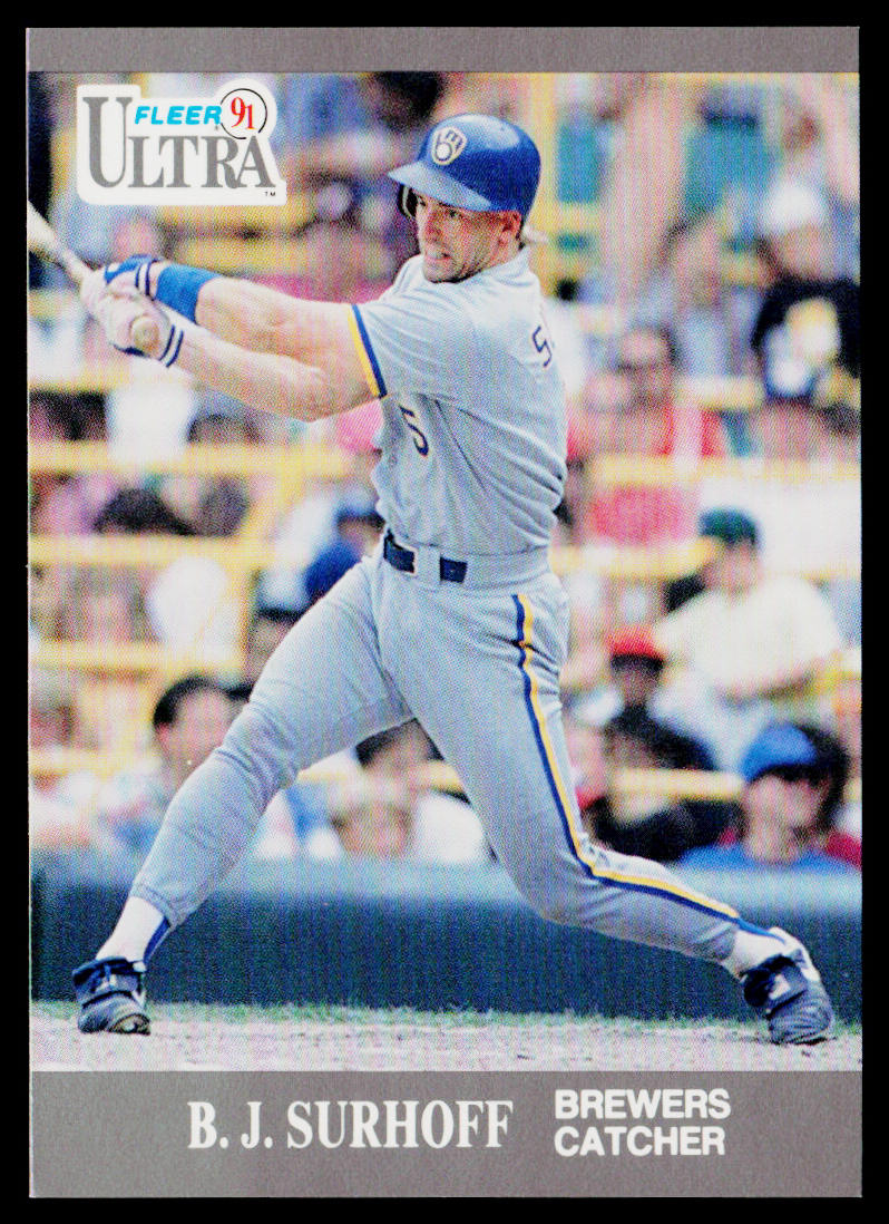 B.J. Surhoff 1991 Ultra #182 Milwaukee Brewers