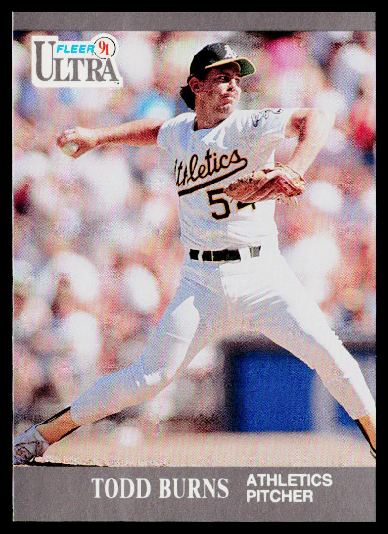 Todd Burns 1991 Ultra #243 Oakland Athletics