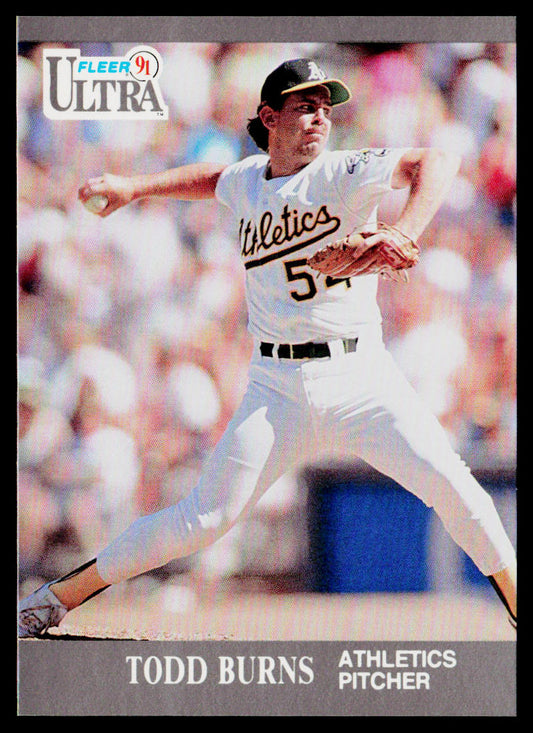 Todd Burns 1991 Ultra #243 Oakland Athletics