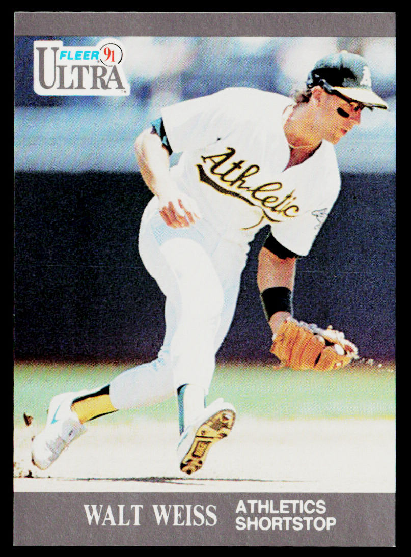 Walt Weiss 1991 Ultra #255 Oakland Athletics