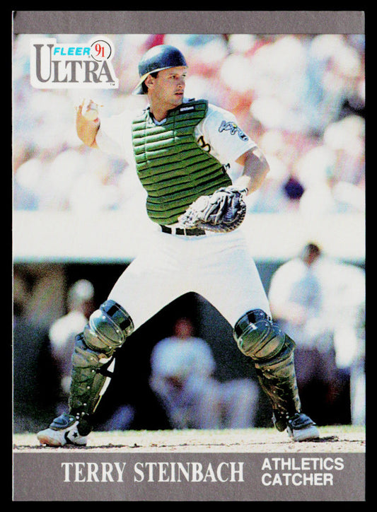 Terry Steinbach 1991 Ultra #253 Oakland Athletics