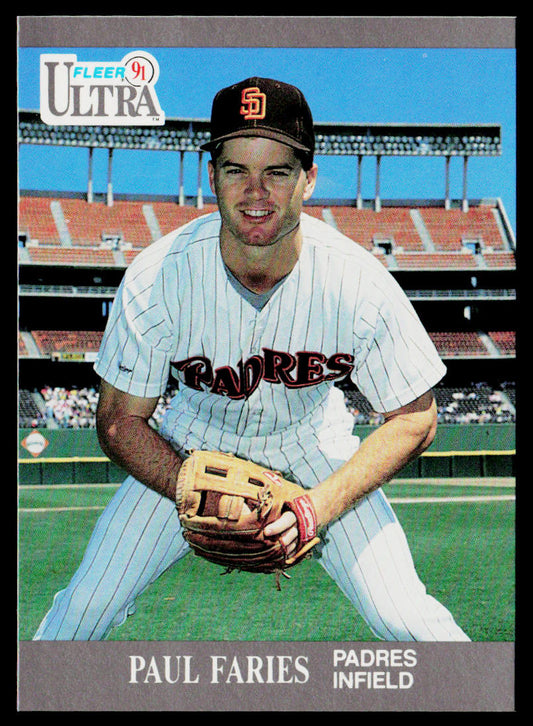 Paul Faries 1991 Ultra #302 RC San Diego Padres