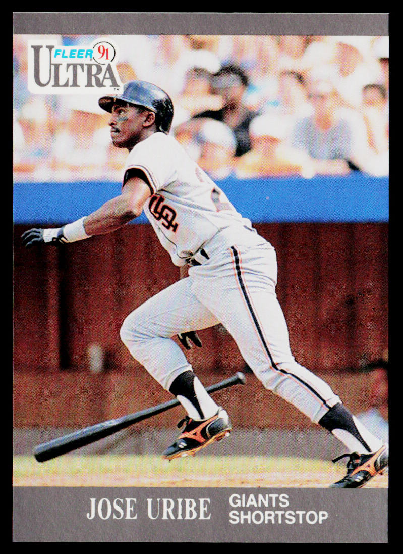 Jose Uribe 1991 Ultra #330 San Francisco Giants