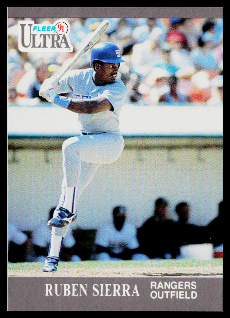 Ruben Sierra 1991 Ultra #356 Texas Rangers
