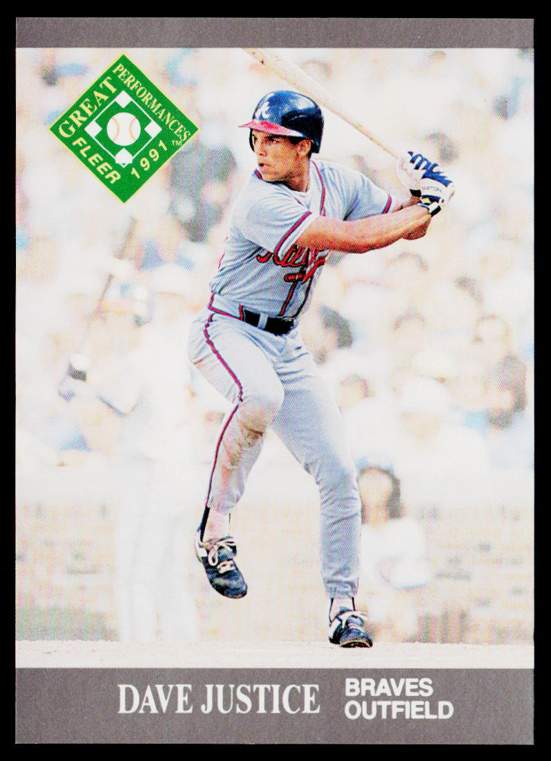 Dave Justice 1991 Ultra #394 Atlanta Braves