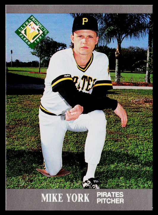 Mike York 1991 Ultra #389 RC Pittsburgh Pirates