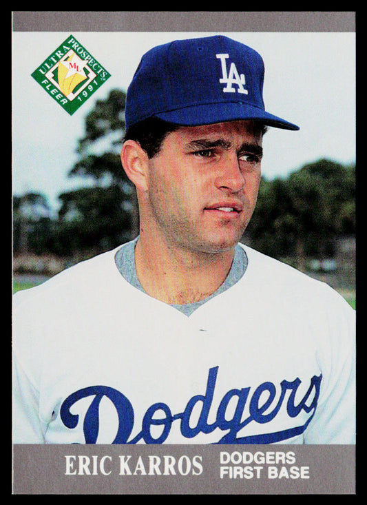 Eric Karros 1991 Ultra #380 RC Los Angeles Dodgers