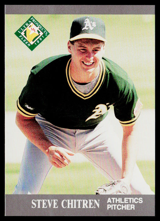 Steve Chitren 1991 Ultra #376 RC Oakland Athletics