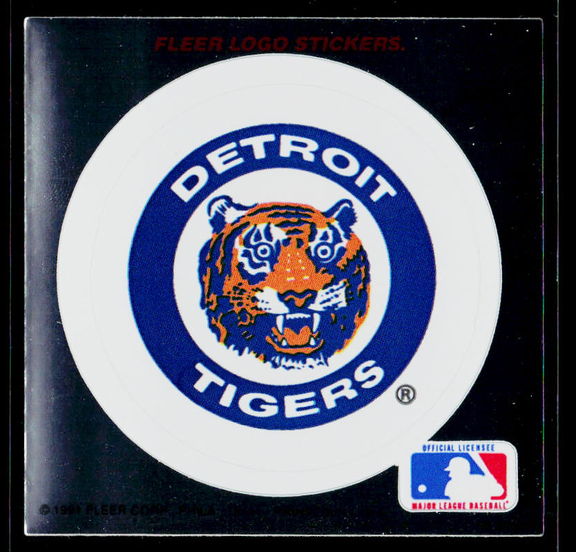 Detroit Tigers 1991 Ultra Team Logo Stickers #NNO Detroit Tigers
