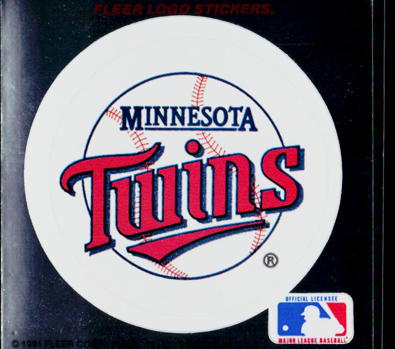 Minnesota Twins 1991 Ultra Team Logo Stickers #NNO Minnesota Twins