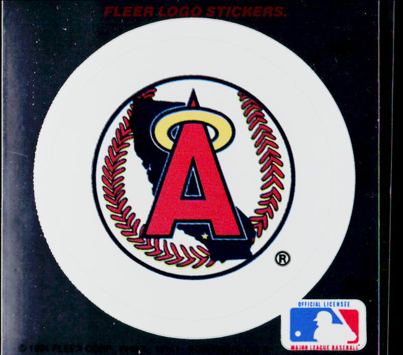 California Angels 1991 Ultra Team Logo Stickers #NNO California Angels