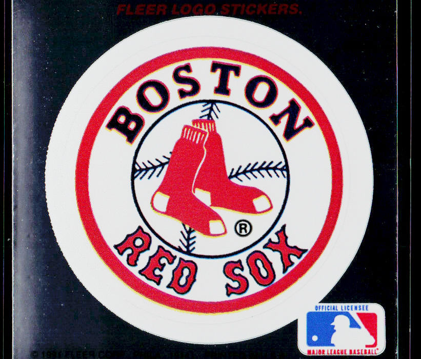 Boston Red Sox 1991 Ultra Team Logo Stickers #NNO Boston Red Sox