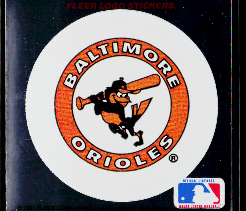 Baltimore Orioles 1991 Ultra Team Logo Stickers #NNO Baltimore Orioles