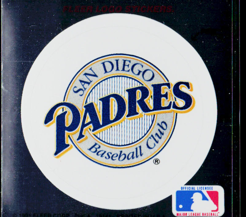 San Diego Padres 1991 Ultra Team Logo Stickers #NNO San Diego Padres