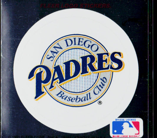 San Diego Padres 1991 Ultra Team Logo Stickers #NNO San Diego Padres