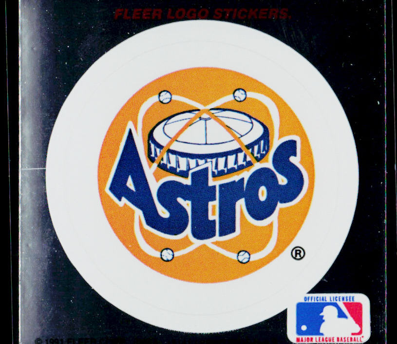 Houston Astros 1991 Ultra Team Logo Stickers #NNO Houston Astros