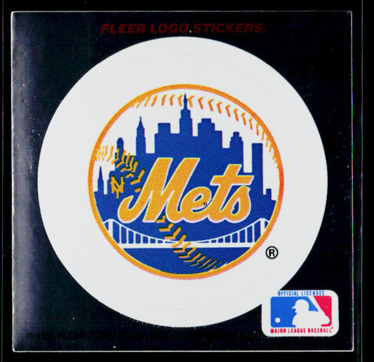 New York Mets 1991 Ultra Team Logo Stickers #NNO New York Mets
