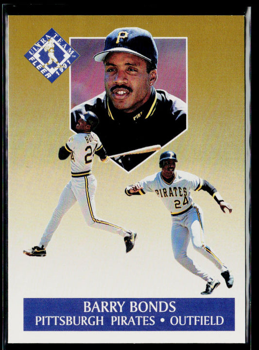 Barry Bonds 1991 Ultra Ultra Team (Ultra Gold) #1 Pittsburgh Pirates
