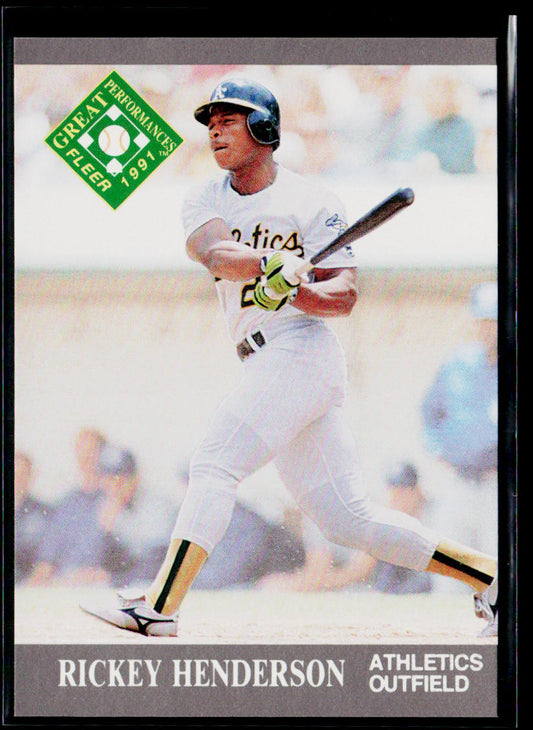 Rickey Henderson 1991 Ultra #393 Oakland Athletics