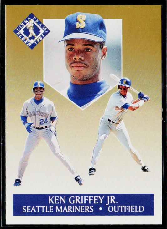 Ken Griffey Jr. 1991 Ultra Ultra Team (Ultra Gold) #4 Seattle Mariners