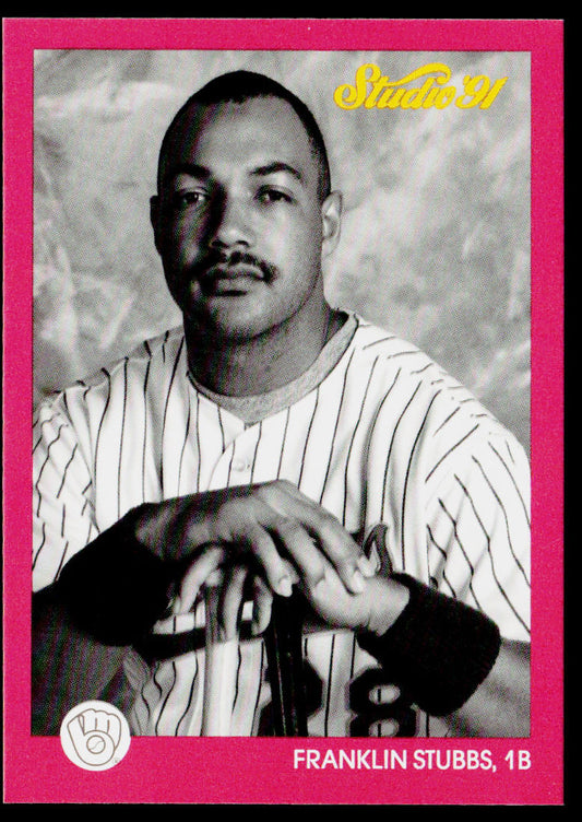 Franklin Stubbs 1991 Studio #77 Milwaukee Brewers