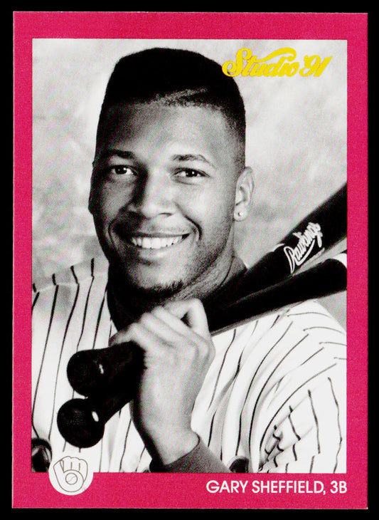 Gary Sheffield 1991 Studio #76 Milwaukee Brewers