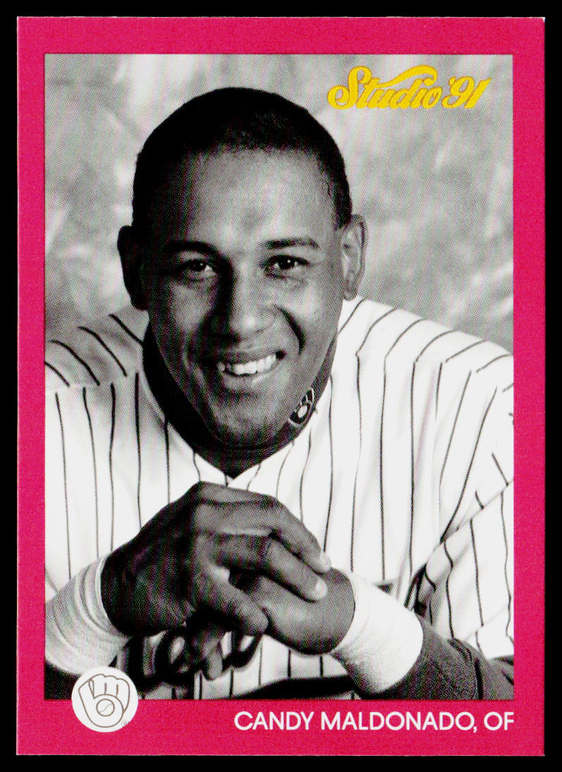 Candy Maldonado 1991 Studio #72 Milwaukee Brewers