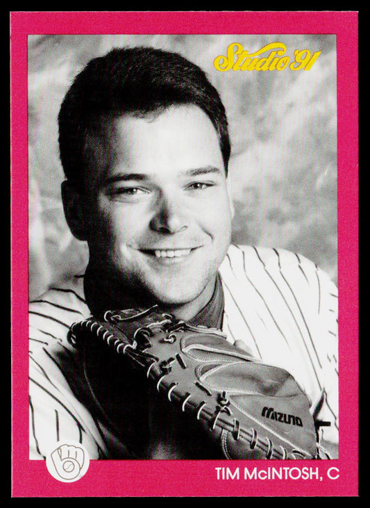Tim McIntosh 1991 Studio #71 Milwaukee Brewers