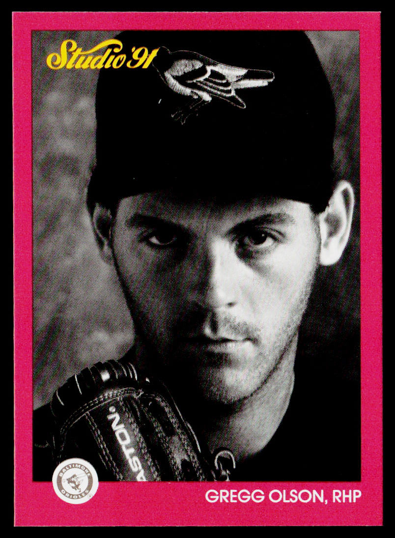 Gregg Olson 1991 Studio #8 Baltimore Orioles