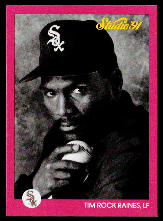 Tim Rock Raines 1991 Studio #37 Chicago White Sox