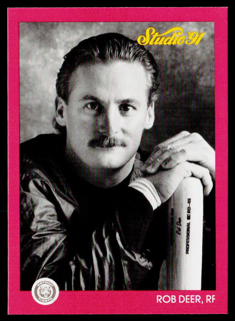 Rob Deer 1991 Studio #52 Detroit Tigers