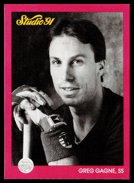 Greg Gagne 1991 Studio #84 Minnesota Twins