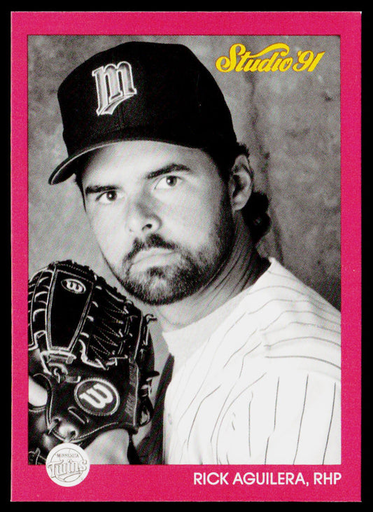 Rick Aguilera 1991 Studio #81 Minnesota Twins
