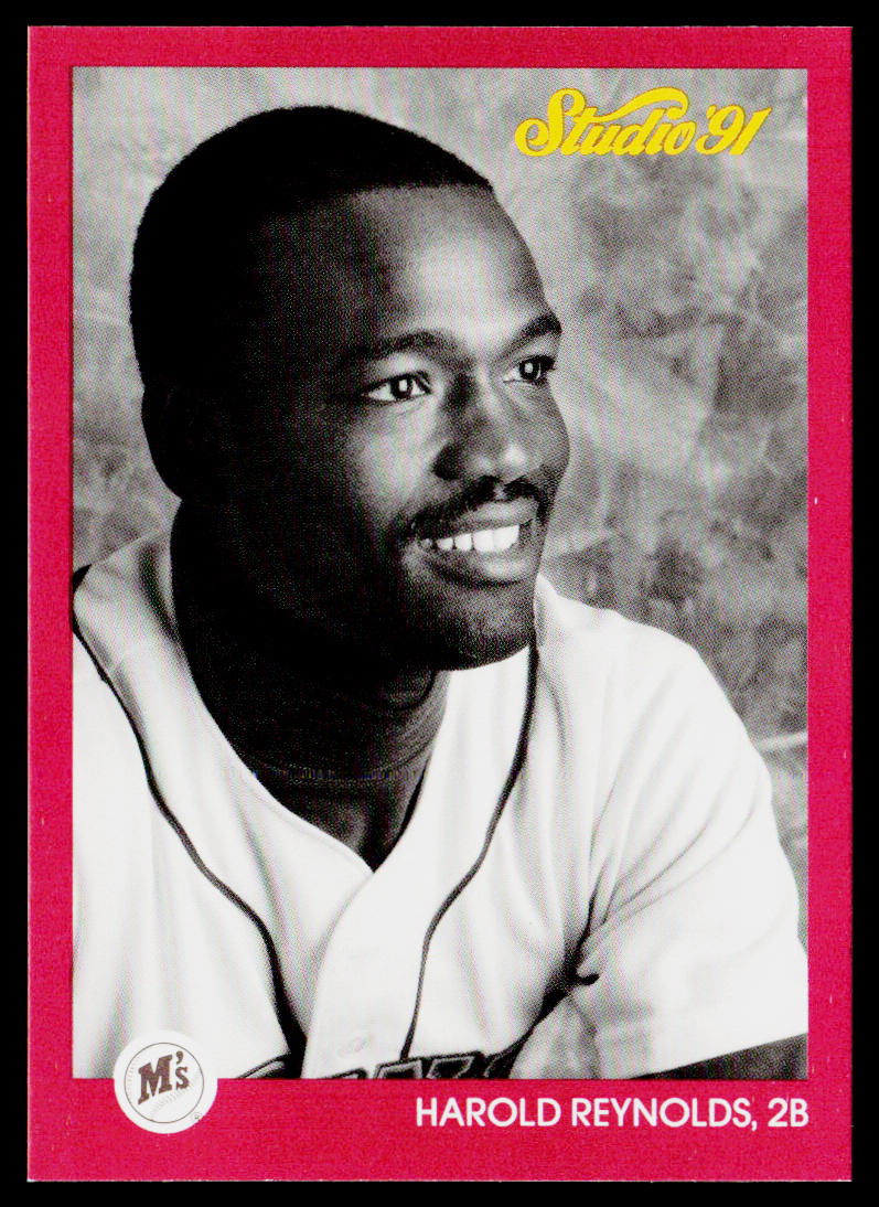 Harold Reynolds 1991 Studio #119 Seattle Mariners
