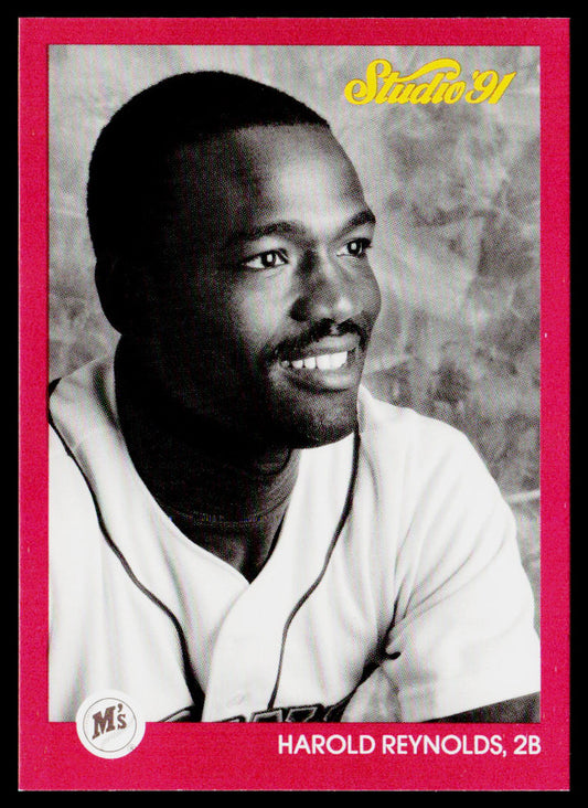Harold Reynolds 1991 Studio #119 Seattle Mariners