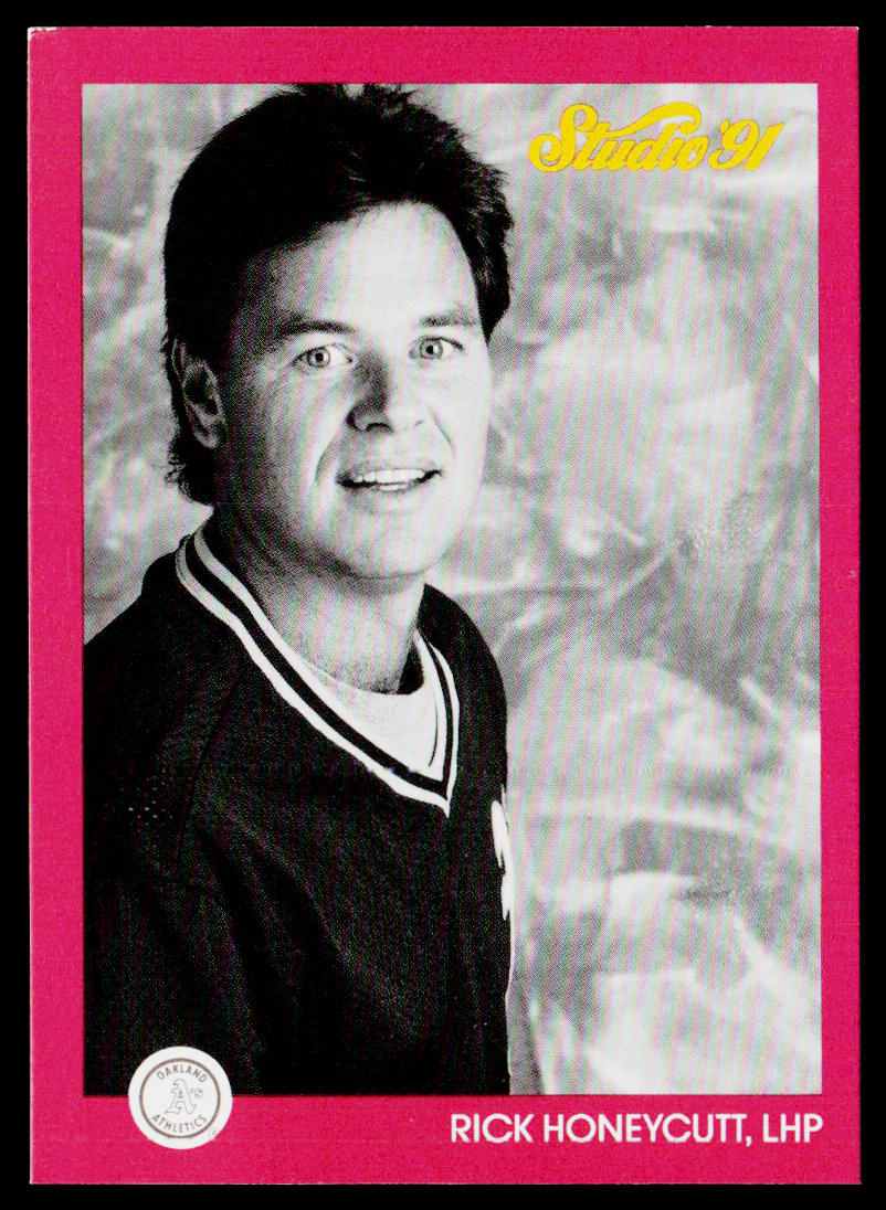 Rick Honeycutt 1991 Studio #105 Oakland Athletics