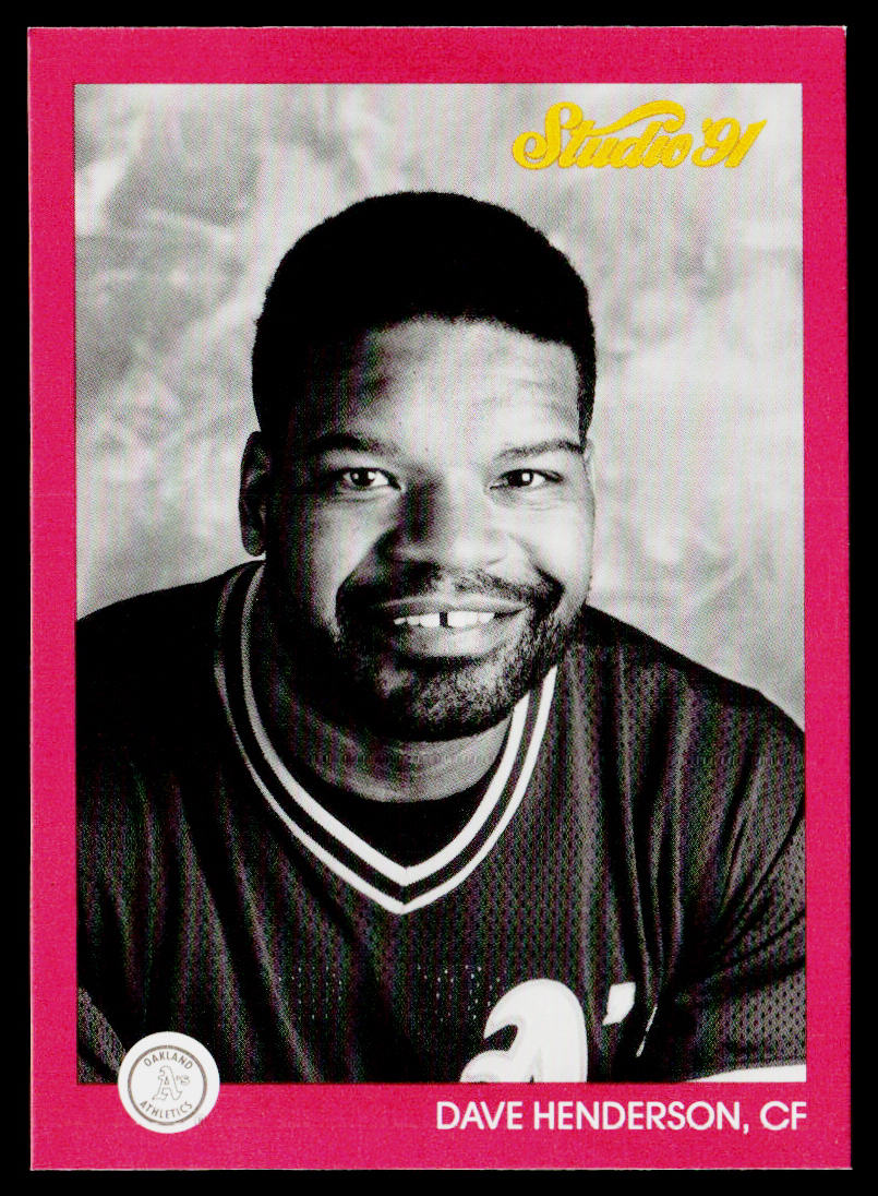 Dave Henderson 1991 Studio #103 Oakland Athletics