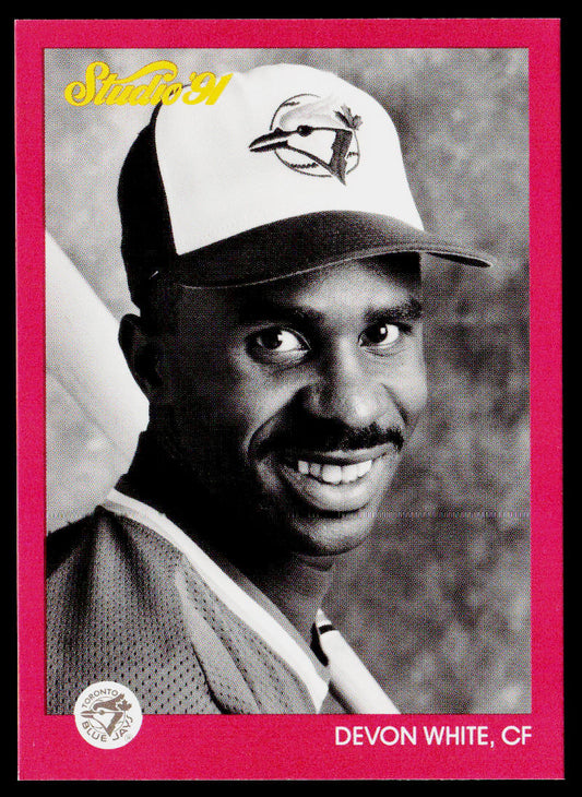 Devon White 1991 Studio #139 Toronto Blue Jays