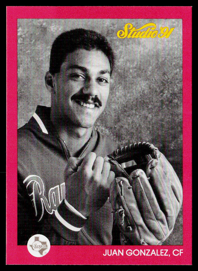 Juan Gonzalez 1991 Studio #124 Texas Rangers