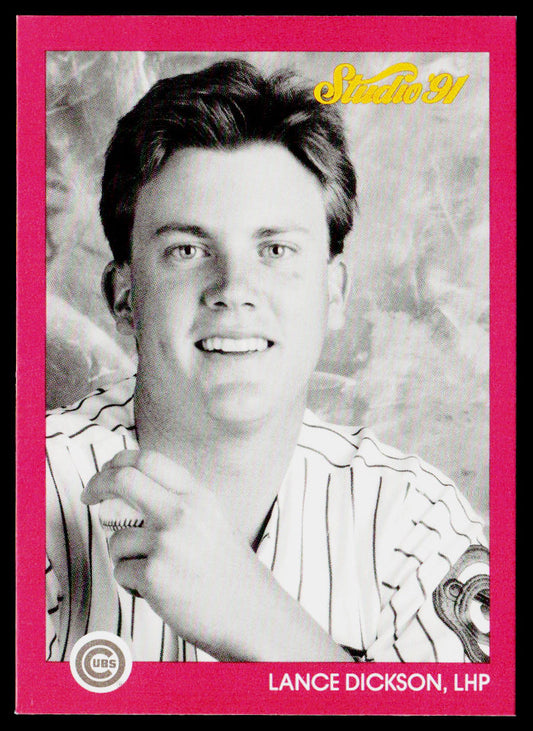 Lance Dickson 1991 Studio #154 RC Chicago Cubs