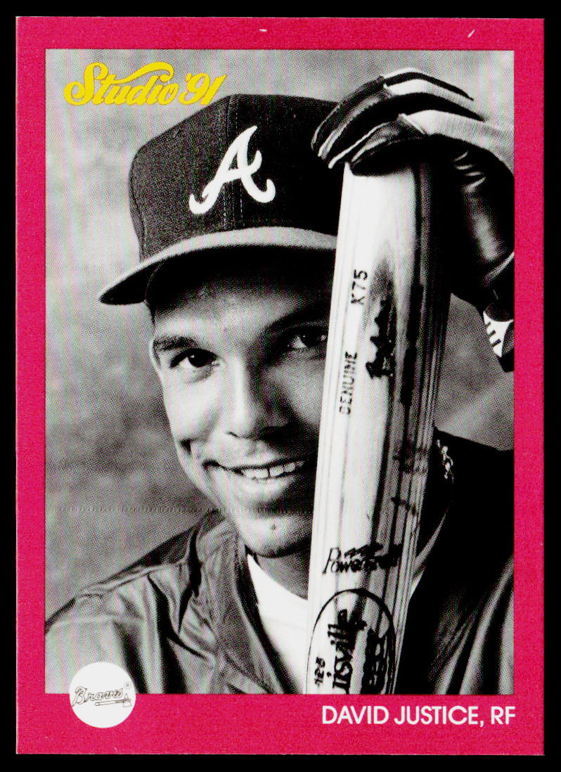 David Justice 1991 Studio #146 Atlanta Braves