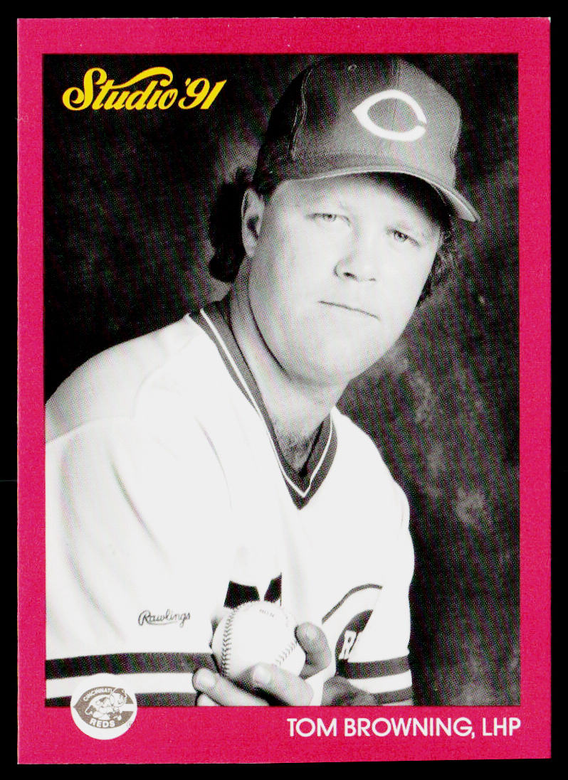 Tom Browning 1991 Studio #161 Cincinnati Reds