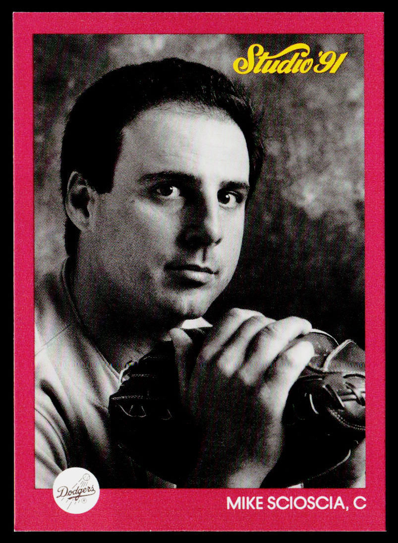 Mike Scioscia 1991 Studio #189 Los Angeles Dodgers
