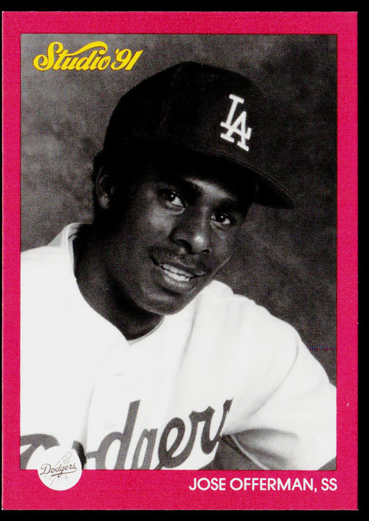 Jose Offerman 1991 Studio #186 Los Angeles Dodgers