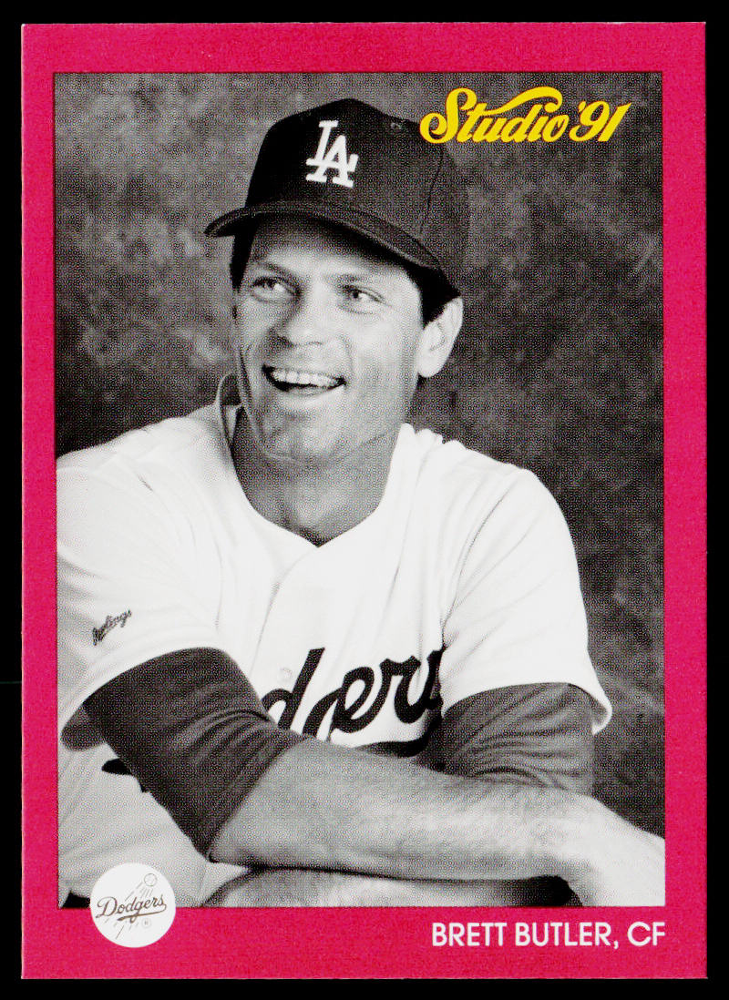 Brett Butler 1991 Studio #181 Los Angeles Dodgers